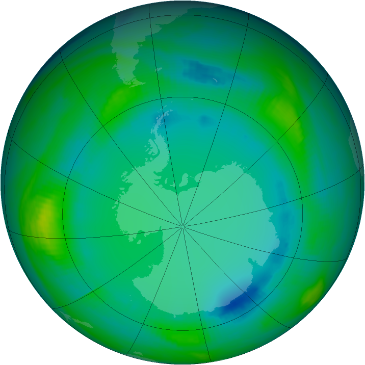 Ozone Map 1998-07-26